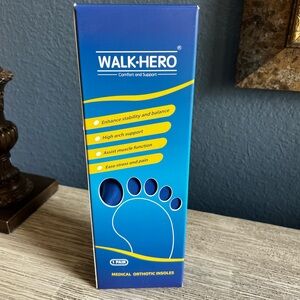 🆕 Walk Hero Blue Orthotic Insoles for Women
